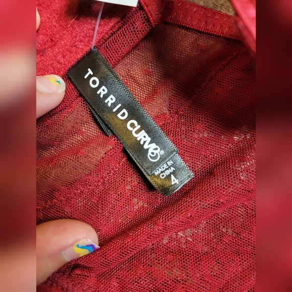 Torrid lace up longline underwire bralette - Picture 4 of 10